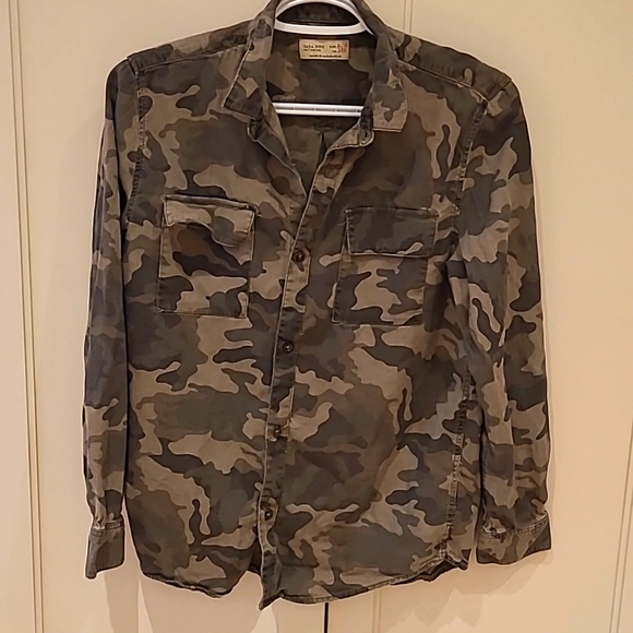 ZARA boys Camo utility shirt - Picture 2 of 5